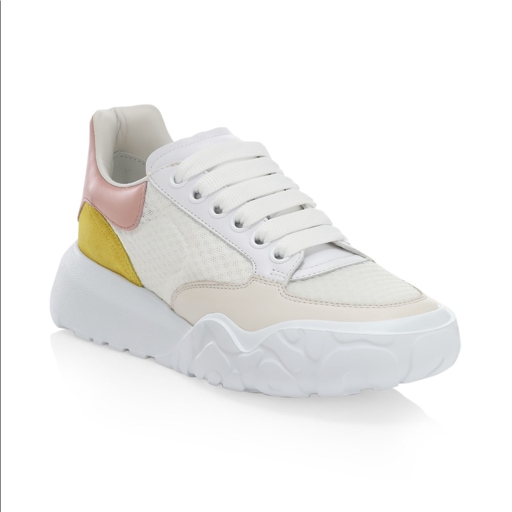 Alexander McQueen | Court Colorblock Leather Sneakers